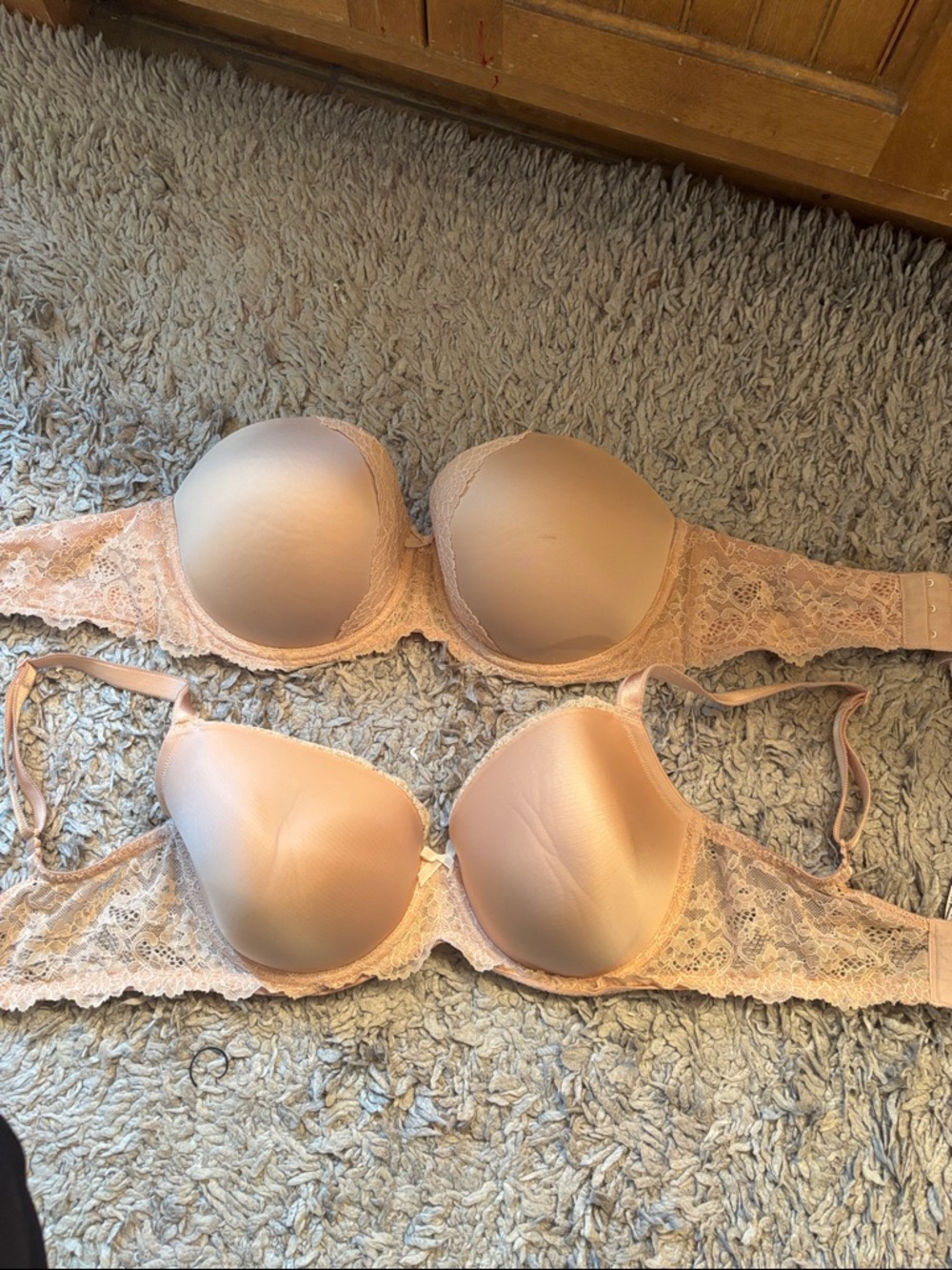 Victoria's Secret Blush Lace-Trim T-Shirt Bras